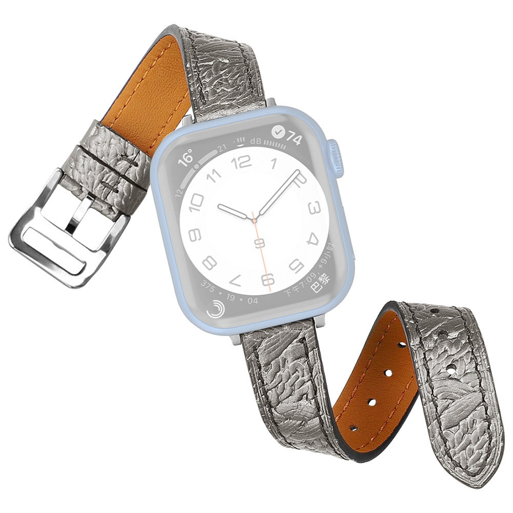 For Apple Watch Series 9 8 7 41mm 6 5 SE SE(2022) SE (2023) 4 40mm 3 2 1 38mm Woven Texture Genuine Leather Watch Strap Replacement Wrist Band For Apple Watch Series 9 8 7 41mm 6 5 SE SE(2022) SE (2023) 4 40mm 3 2 1 38mm Woven Texture Genuine Leather Watch Strap Replacement Wrist Band